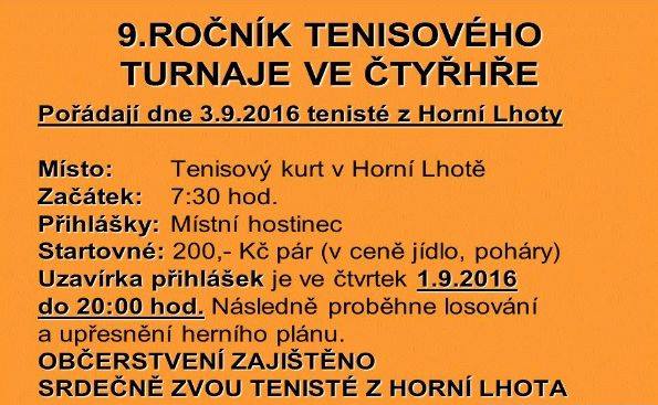 9. ročník tenisového turnaje ve čyřhře