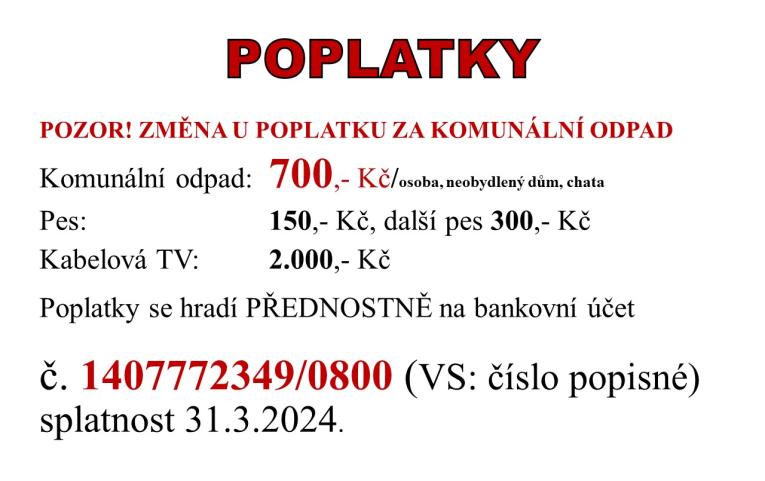 Obecní poplatky