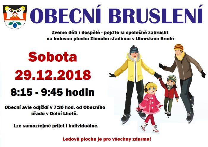Obecní bruslení - 29. 12. 2018 v Uherském Brodě