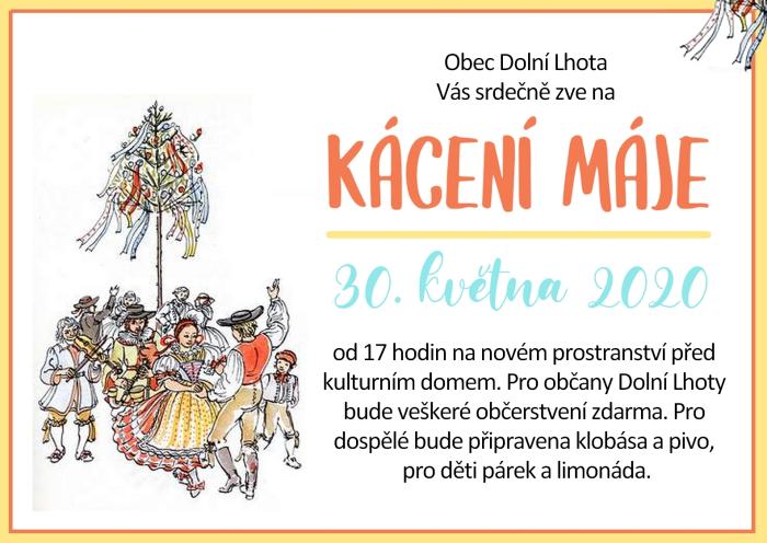 Pozvánka na kácení máje - 30. května 2020