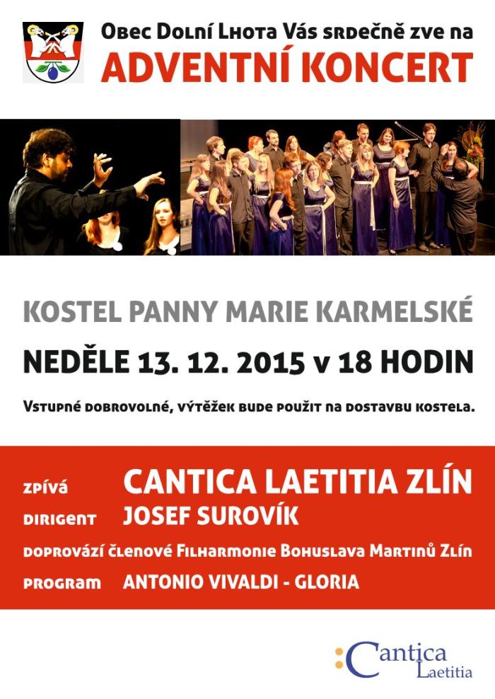 Pozvánka na adventní koncert - 13. 12. 2015