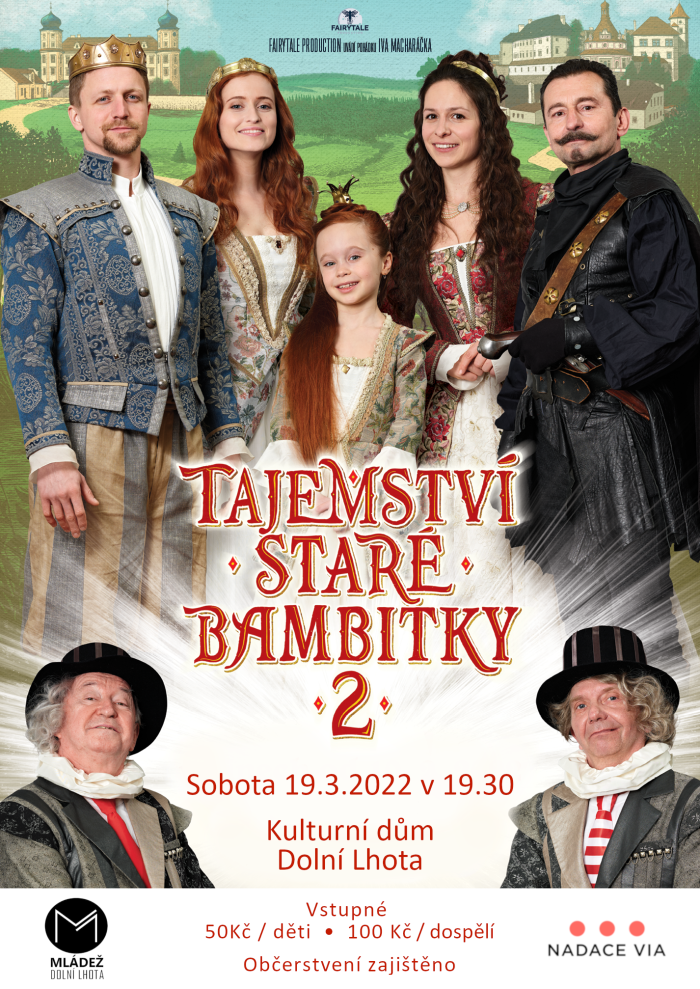 Pozvánka na promítání filmu Tajemství staré bambitky