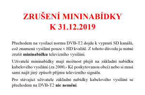 Mimi nabidka zruseh