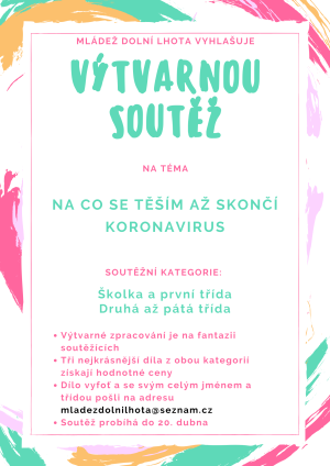 Výtvarná soutěž na téma "Na co se těším, až skončí koronavirus?"